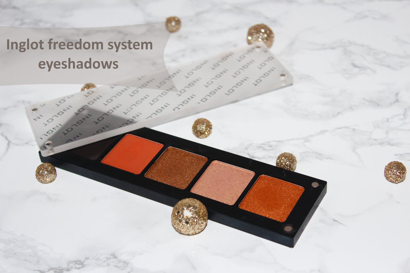 Inglot Freedom System eyeshadow pans | First impressions & swatches on mstantrum.com