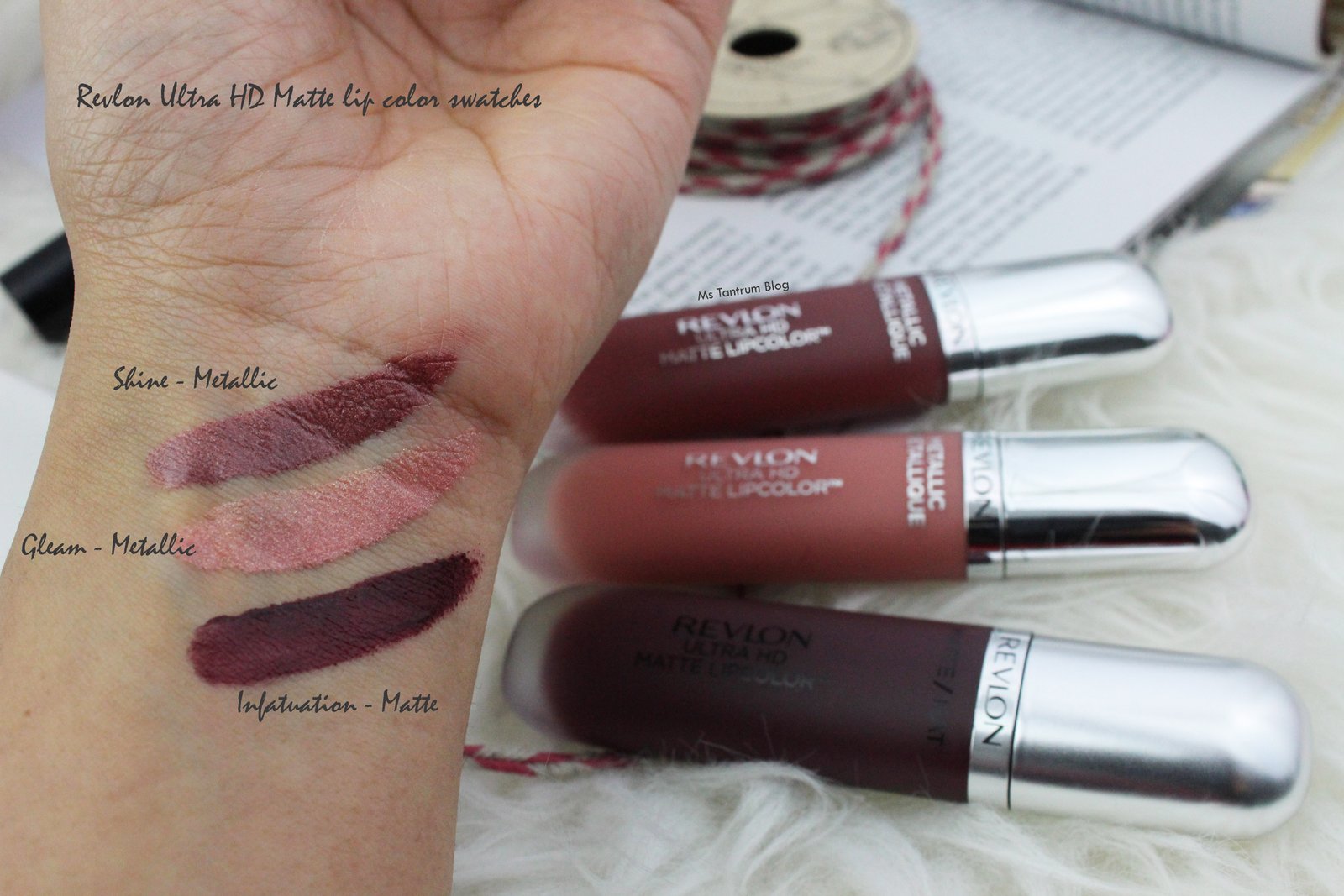 Revlon Ultra HD matte lip color swatches - Ms Tantrum Blog.