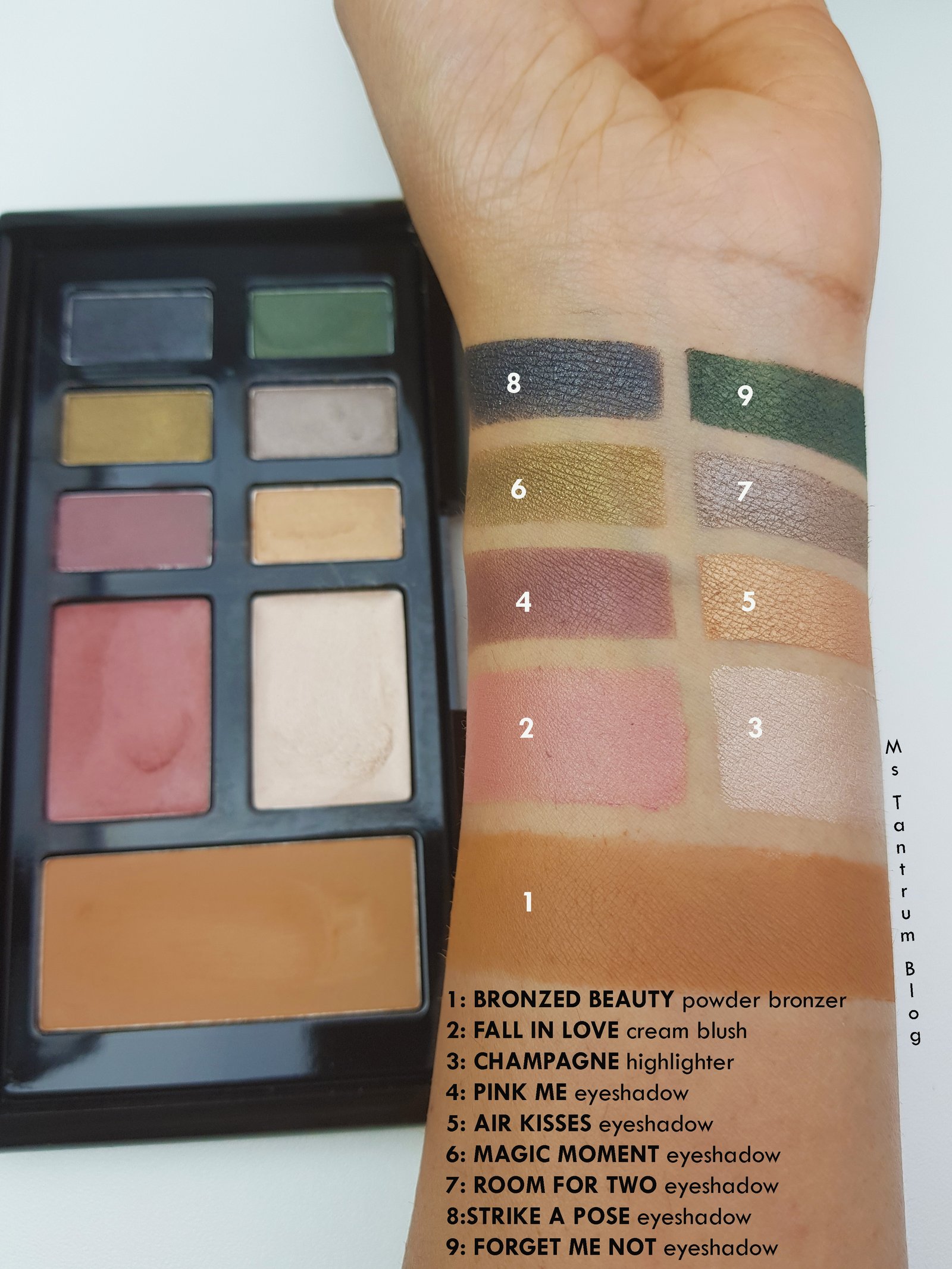 Rosie for Autograph Anniversary palette swatches - Ms Tantrum Blog