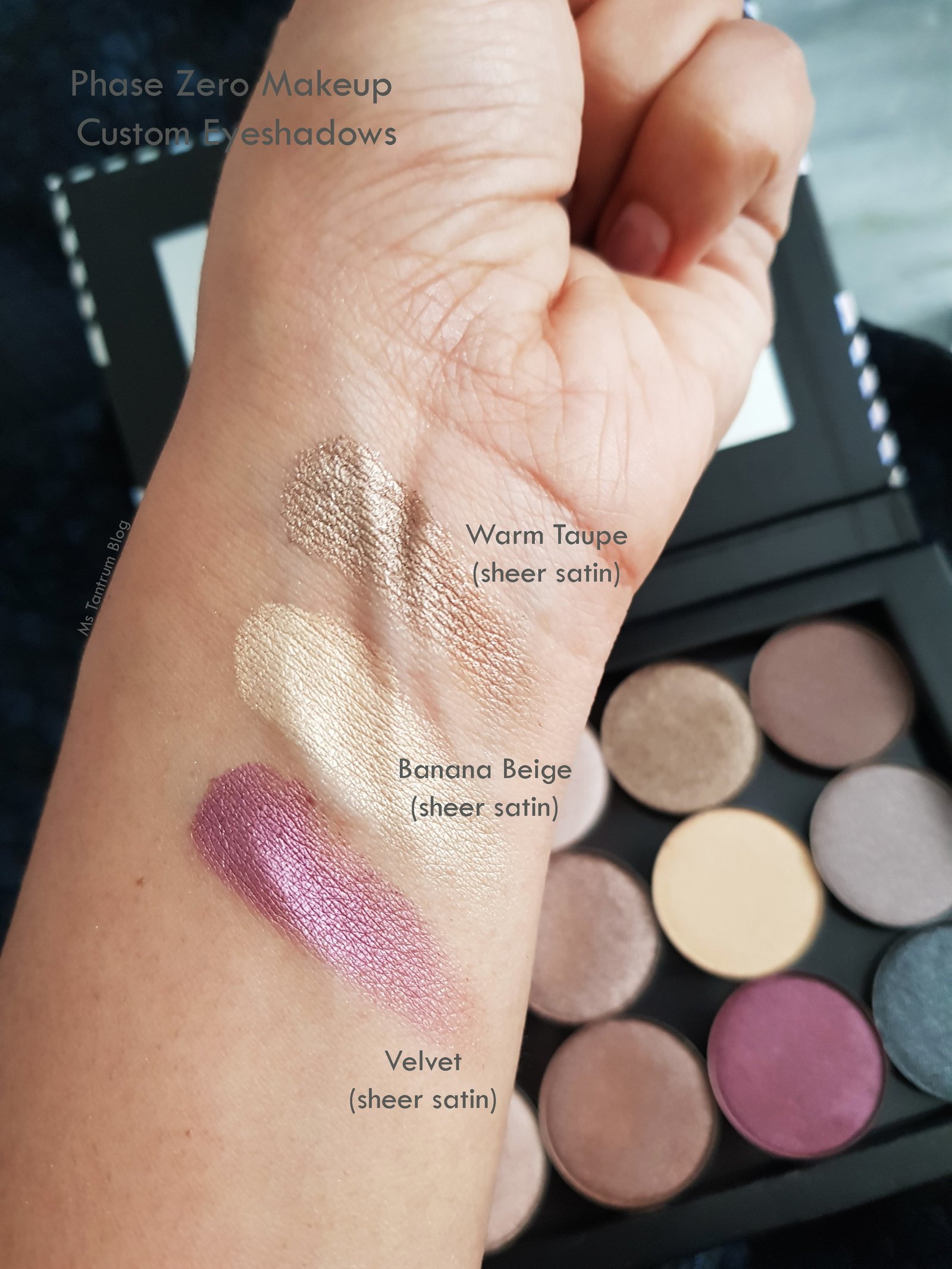 Phase Zero Eyeshadow Swatches- Ms Tantrum Blog