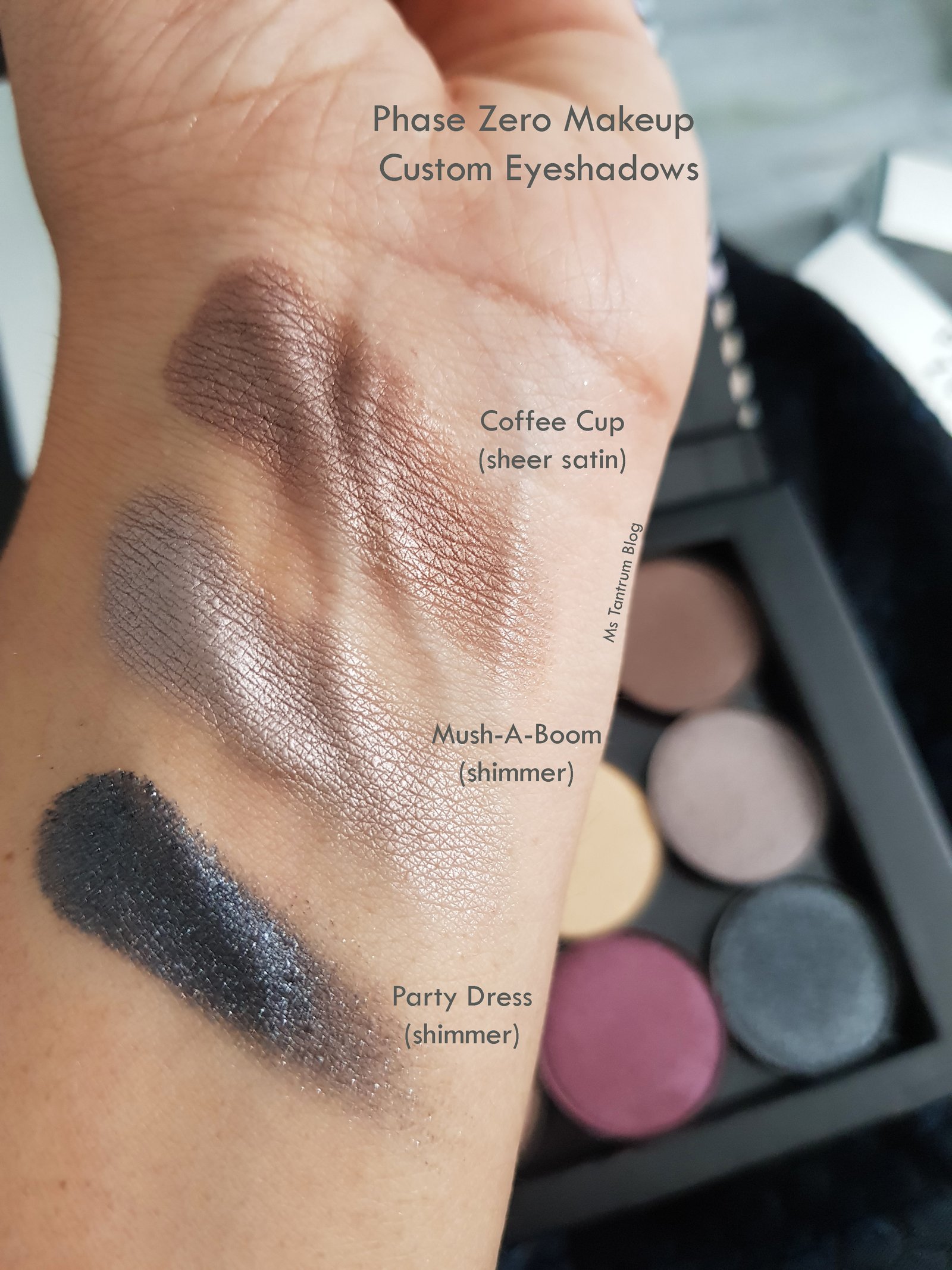 Phase Zero Eyeshadow Swatches- Ms Tantrum Blog