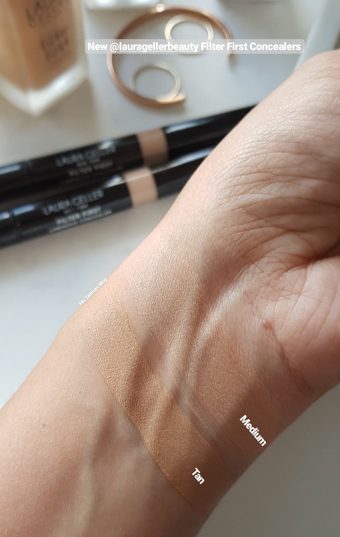 Laura Geller Filter First Concealer Swatches