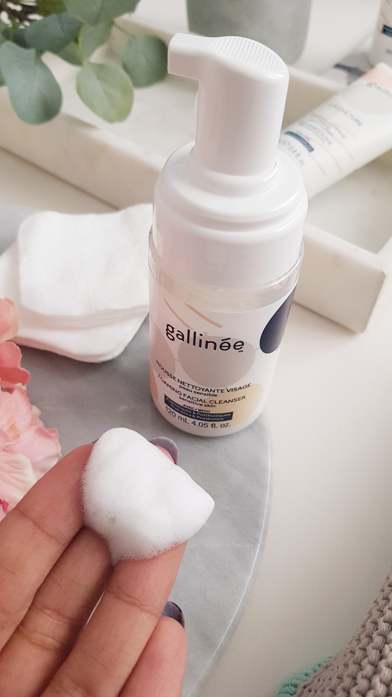 Gallinee foaming cleanser - Ms Tantrum Blog