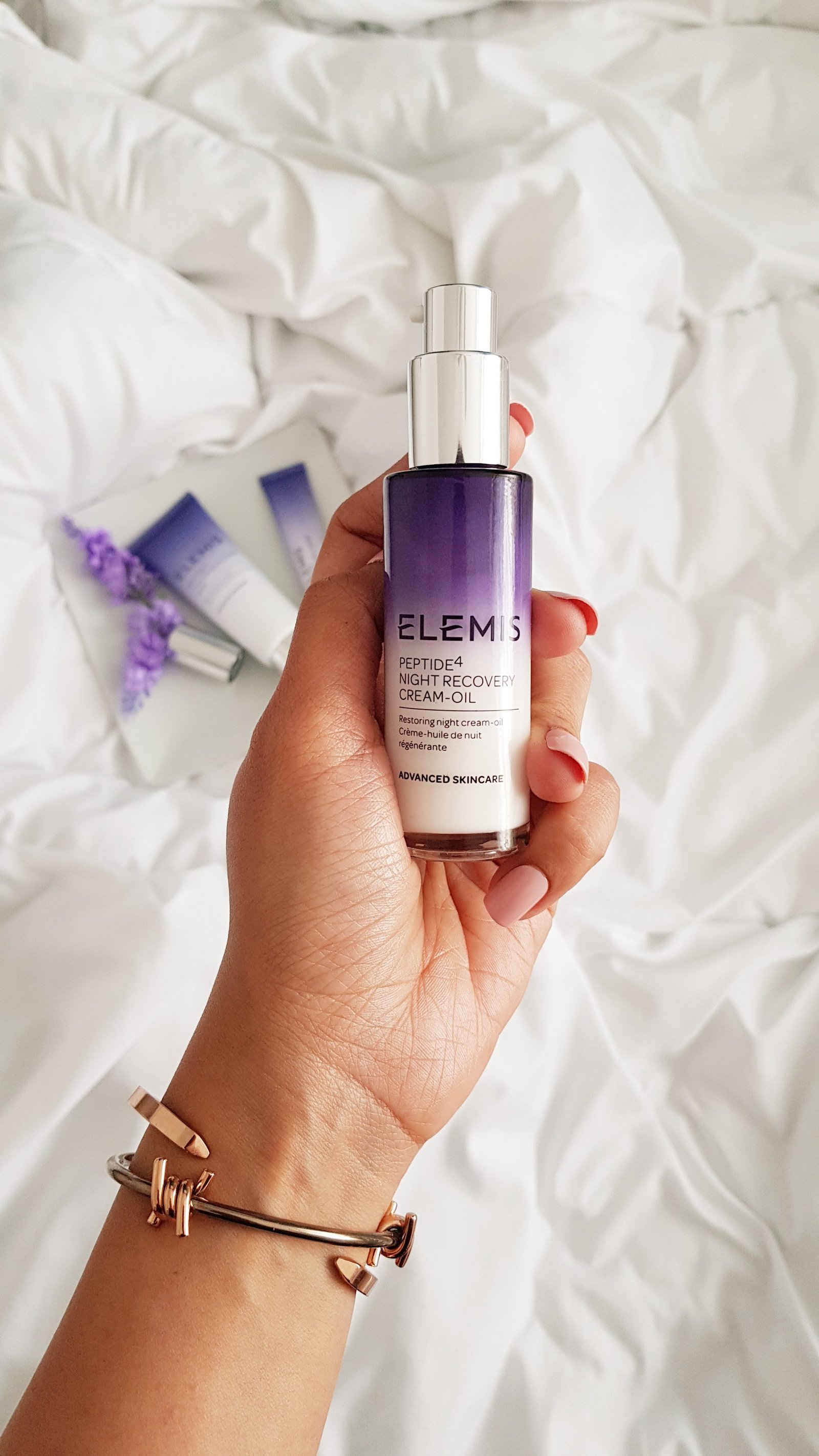 Elemis Peptide4 cream oil serum - Ms Tantrum Blog
