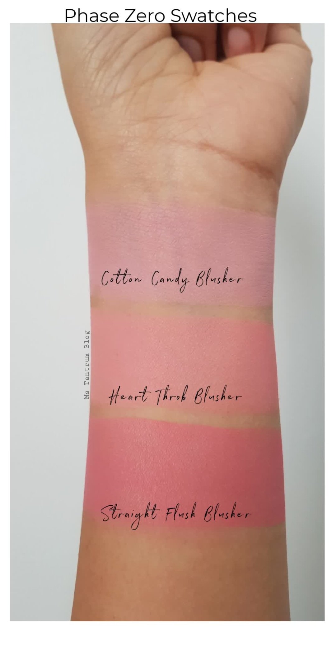 Phase Zero x Love Me Beauty Bronzer & Blushers swatches on Ms Tantrum Blog