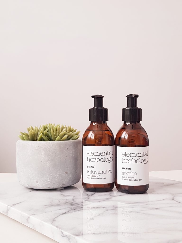 Elemental Herbology five elements bath and body oils