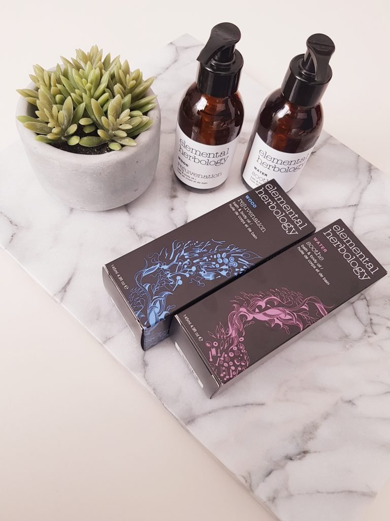 Elemental Herbology five elements bath and body oils