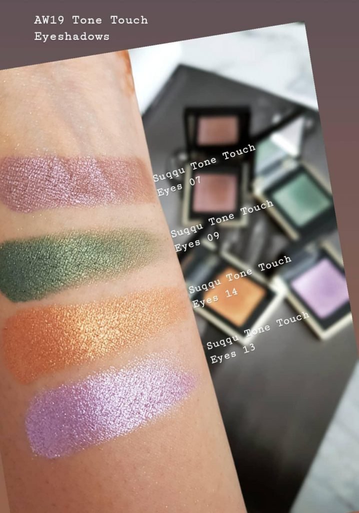 SUQQU Tone Touch Eyes Swatches