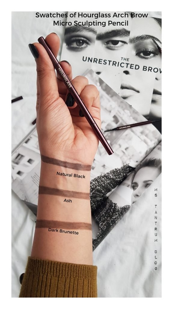 Swatches of Hourglass Arch Brow Micro Sculpting Pencil - Ms tantrum Blog