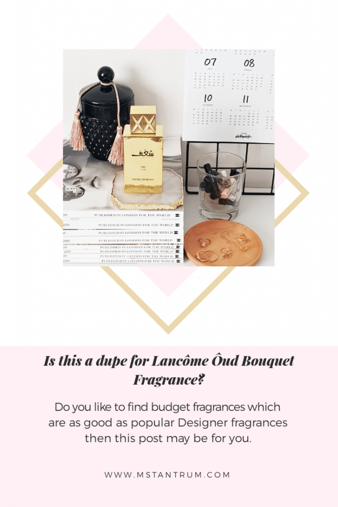 Lancome Oud Bouquet Dupe | Shaghaf Oud from Swiss Arabian