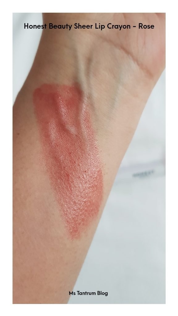 Honest Beauty Sheer Lip Crayon - Rose | Ms Tantrum Blog